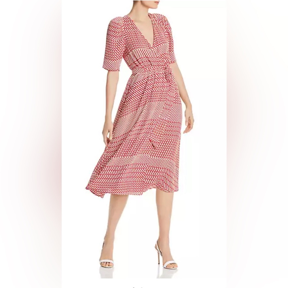Joie Wrap Dress Red Sz 2